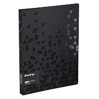 Папка на 2 кольцах Berlingo "Triangle Black", 24мм, 1000мкм, черная, D-кольца, с внутр. карманом