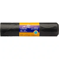 Мешки для мусора Luscan 60 л чёрные (ПВД 45 мкм, 25 штук)