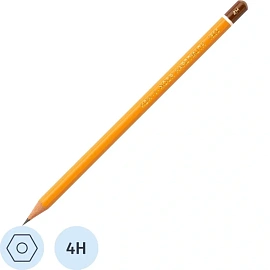 Карандаш чернографитный 4H Koh-i-Noor 1500 заточенный шестигранный