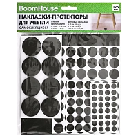 Накладки-протекторы для мебели самоклеящиеся, НАБОР 125 предметов, BOOMHOUSE (БУМХАУС), 701833