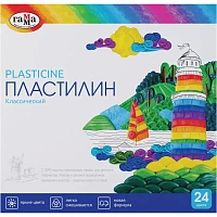 Пластилин классический Гамма Классический 24 цвета 480 грамм