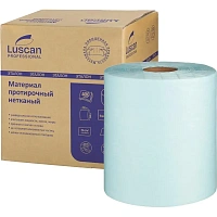 Материал протирочный нетканый в рулоне Luscan Professional 400 листов 28x34 см бирюзовый 1-слойный 70 г/кв.м