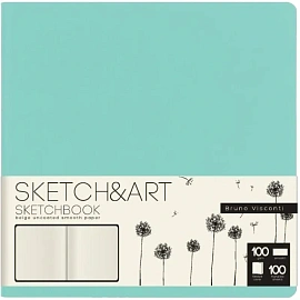Скетчбук для рисунка, графики и каллиграфии Sketch&Art Zefir А5 100 листов (мятный)