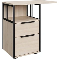 Тумба приставная Easy To Lead K-Loft 241T010 (дуб скандинавский/чёрный, 750х405х752 мм)