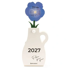 Календарь настольный, подарочный, фигурный, 2027, сувенир DIY, картон, BRAUBERG, "Букет", 116734