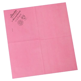 Салфетки хозяйственные Vileda Professional r-MicronQuick микрофибра 40x38 см 135 г/кв.м красные (5 штук в упаковке)