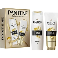Подарочный набор для женщин Pantene Pro-V Густые и крепкие (шампунь, 250 мл и бальзам-ополаскиватель, 180 мл)