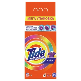 Порошок стиральный автомат Tide Color Аквапудра 9 кг для цветного белья