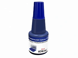 Краска штемпельная TRODAT IDEAL 7014 синяя 24 мл, на водно-глицериновой основе, 206916/219402