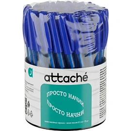 Ручка шариковая неавтоматическая Attache Sparkle синяя (толщина линии 0.3 мм)