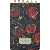 Блокнот Bruno Visconti Cute Journal Flora Гранат А6 100 листов разноцветный в линейку на спирали