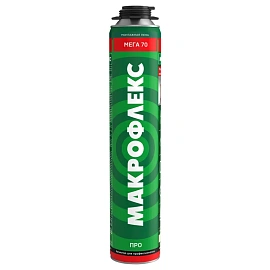 Пена монтажная профессиональная МАКРОФЛЕКС Мега 70 ПРО, 880мл, увеличенный выход, 3048185