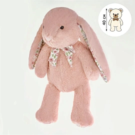 Мягкая игрушка ТРИ СОВЫ "Розовый зайка", 27см