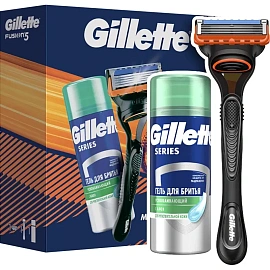 Подарочный набор для мужчин Gillette (бритвенный станок, 1 сменная кассета и гель для бритья, 75 мл)