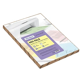Бумага цветная OfficeSpace "Пастель микс" А4, 80г/м2, 100л. (5 цветов)