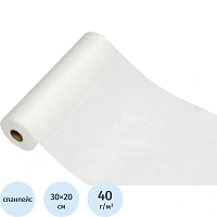 Салфетка одноразовая Белая линия нестерильная с перфорацией 30x20 см белая (200 штук в рулоне)