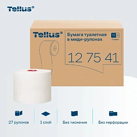 Бумага туалетная д/дисп Торк/Tellus Станд Т6 1сл 135м27рул/уп_127540/127541