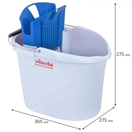 Ведро с отжимом VILEDA PROFESSIONAL "УльтраСпид Мини" 10 л, синий, 129686