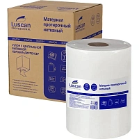 Материал протирочный нетканый в рулоне с центральной вытяжкой Luscan Professional W1 400 листов 32x38 см белый 1-слойный 60 г/кв.м