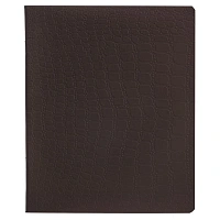 Тетрадь А5, 96 л., HATBER, скоба, клетка, soft-touch ламинация, тиснение КРОКО, "СОЛО_Тауповый", 096335, 96Т5лтВ1