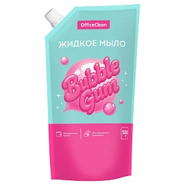 Мыло жидкое OfficeClean "Bubble gum", дой-пак, 500мл