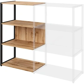Полустеллаж для документов Easy To Lead K-Loft 241H021 дуб натуральный/чёрный 645х400х1068 мм