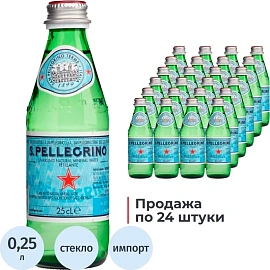 Вода минеральная San Pellegrino столовая газированная 0.25 л