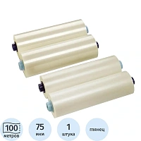 Плёнка для ламинирования рулонная Bulros 305x100000 мм 75 мкм глянцевая (1 штука в упаковке)
