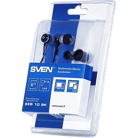 Наушники проводные Sven E-10 BK чёрные (SV-020996)