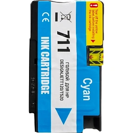Картридж струйный Комус 711 CZ130A для HP голубой совместимый