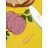 Доска разделочная Chefplast пластик 60х40х1.8 см жёлтая Фото 1