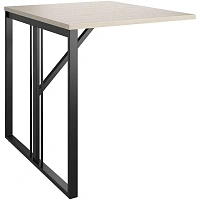 Стол приставной Easy To Lead K-Loft Director 241B002 (дуб скандинавский/чёрный, 700х600х752 мм)