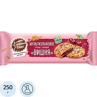 Печенье сдобное Хлебный спас Мультизлаковое с вишней 250 г