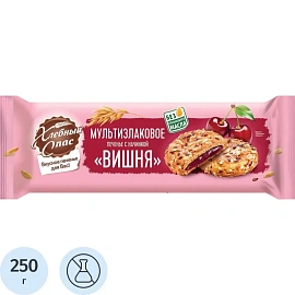 Печенье сдобное Хлебный спас Мультизлаковое с вишней 250 г