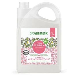 Гель для душа Synergetic Пачули и ароматный бергамот 3.5 л
