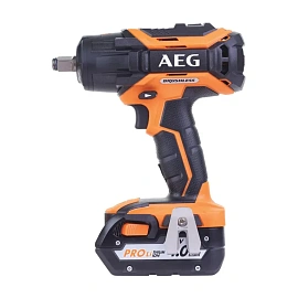 Гайковёрт аккумуляторный AEG BSS18C12ZBL LI-402C ударный бесщёточный 1/2 дюйма 500 Нм с 2 АКБ и ЗУ в кейсе (4935459427)