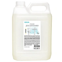 Чистящее средство для сантехники Vega "Лимон", гель, 5 л, канистра