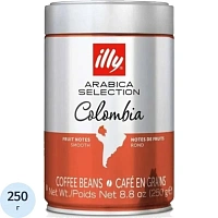 Кофе в зёрнах Illy Colombia арабика 100% 250 г (железная банка)