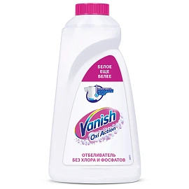 Пятновыводитель кислородный Vanish Oxi Кристальная белизна для белого белья жидкость 1 л