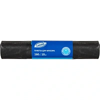 Мешки для мусора Luscan 160 л чёрные (ПВД 40 мкм, 10 штук)