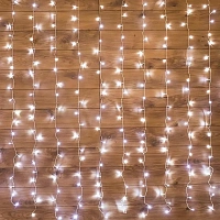 Гирлянда светодиодная Neon-Night Дождь занавес холодный белый свет 96 светодиодов (1.5x1 м)