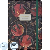 Бизнес-блокнот Bruno Visconti Megapolis Journal Flora Гранат А5+ 100 листов разноцветный в линейку на сшивке