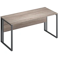 Стол прямой Комус Мебель K-Loft 241S016 (дуб сонома тёмный/чёрный, 1580х670х752 мм)