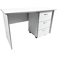 Стол медицинский STR Medical MD CM 10.02 с тумбой (белый, 1300х600х750 мм)