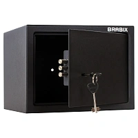 Сейф мебельный BRABIX "SF-230KL", 230х310х250 мм, ключевой замок, черный, 291146, S103BR211514