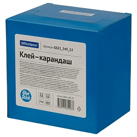 Клей-карандаш OfficeSpace, 21г, дисплей, ПВА