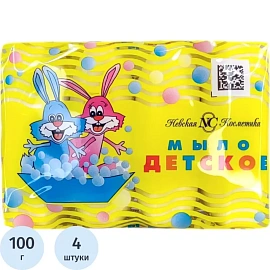 Мыло туалетное Невская косметика Детское 100 г (4 штуки в упаковке)