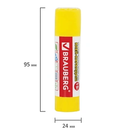 Клей-карандаш BRAUBERG "Смайлики", 15 г, 224338