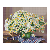Алмазная мозаика ТРИ СОВЫ "Ромашки", 40*50см, холст, картонная коробка с пластиковой ручкой фото Алмазная мозаика ТРИ СОВЫ "Ромашки", 40*50см, холст, картонная коробка с пластиковой ручкой