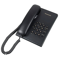 Телефон проводной Panasonic KX-TS2350 черный
